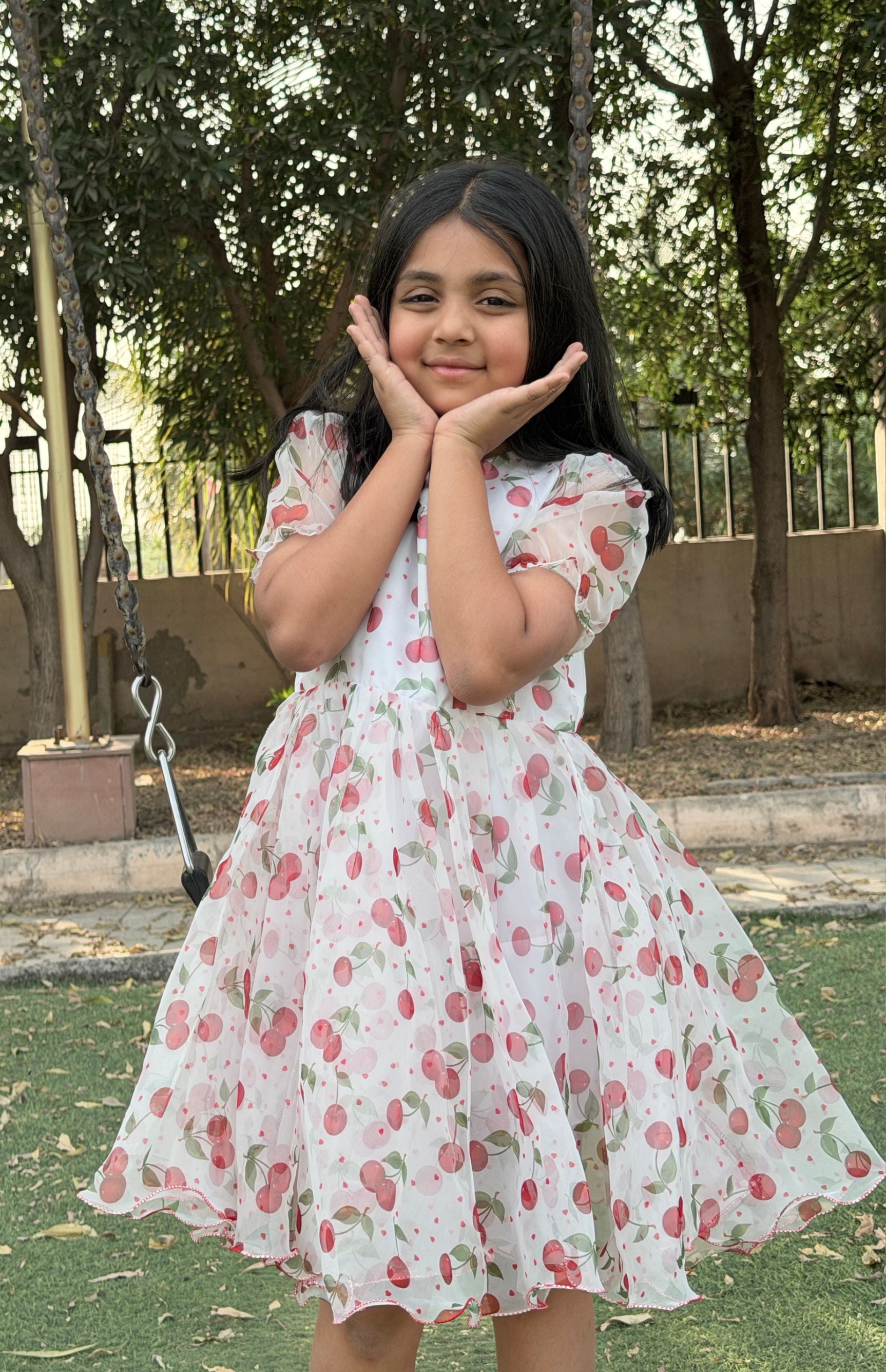 Sweet Cherry Party Frock