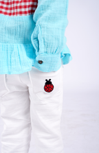 White Linen Cargo Pants