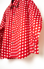 Red Gingham Check Boys Shirt