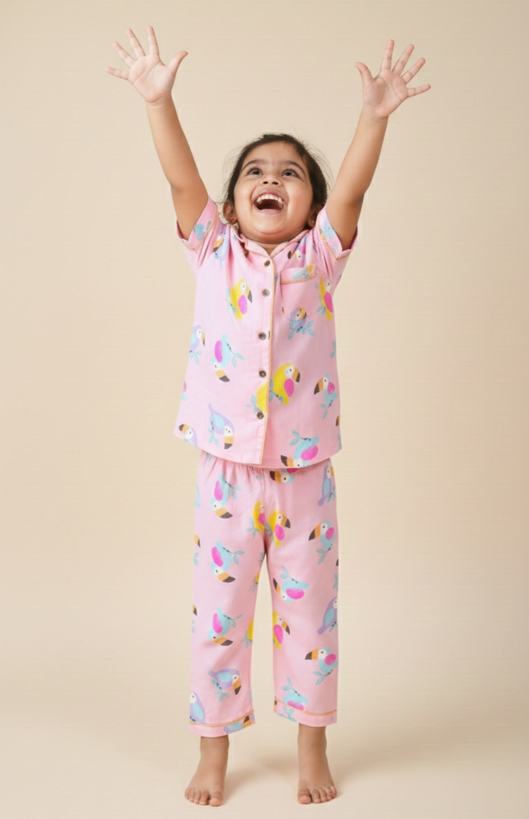 Pink Toucan Pajama Set