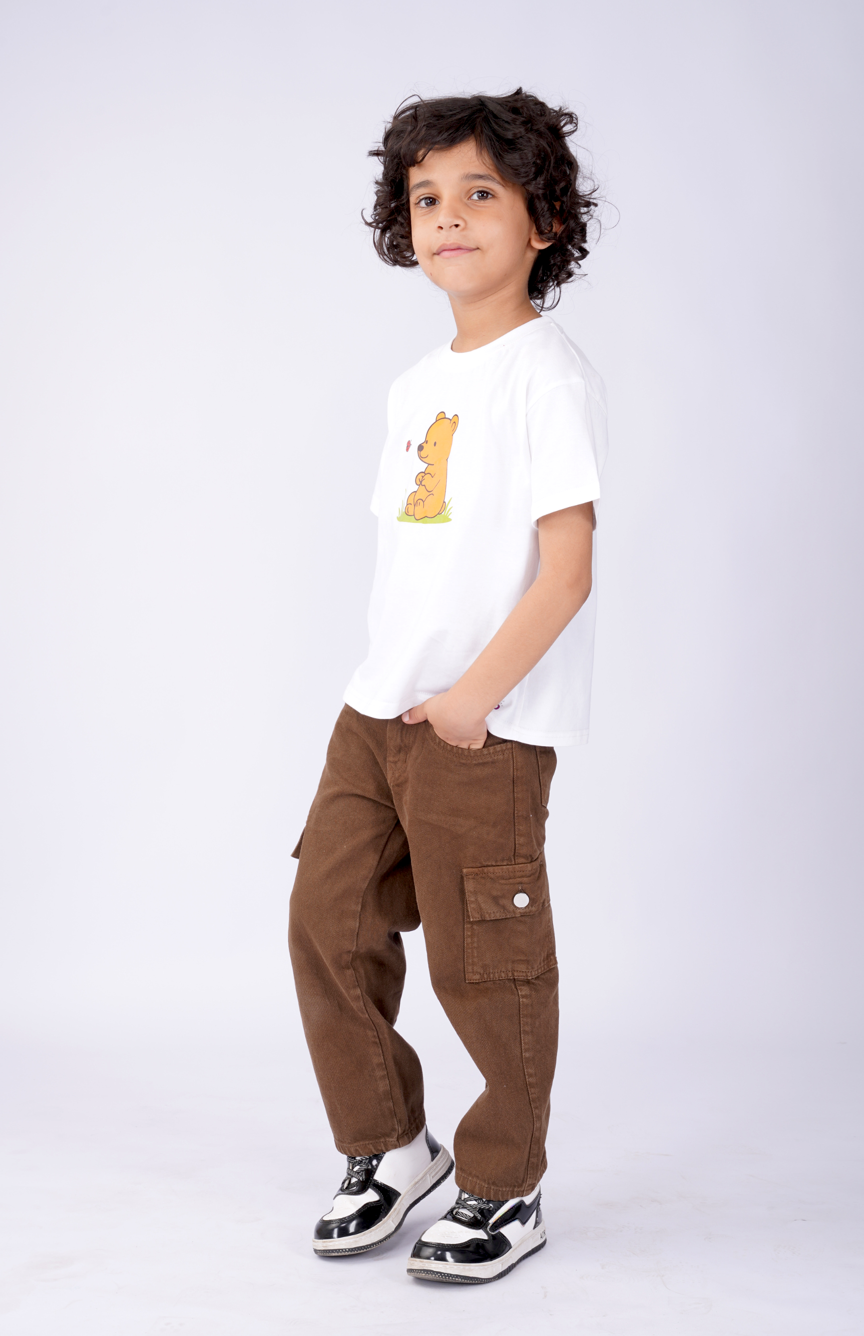 Bear and Lady bug oversized Tee