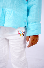 White Linen Cargo Pants