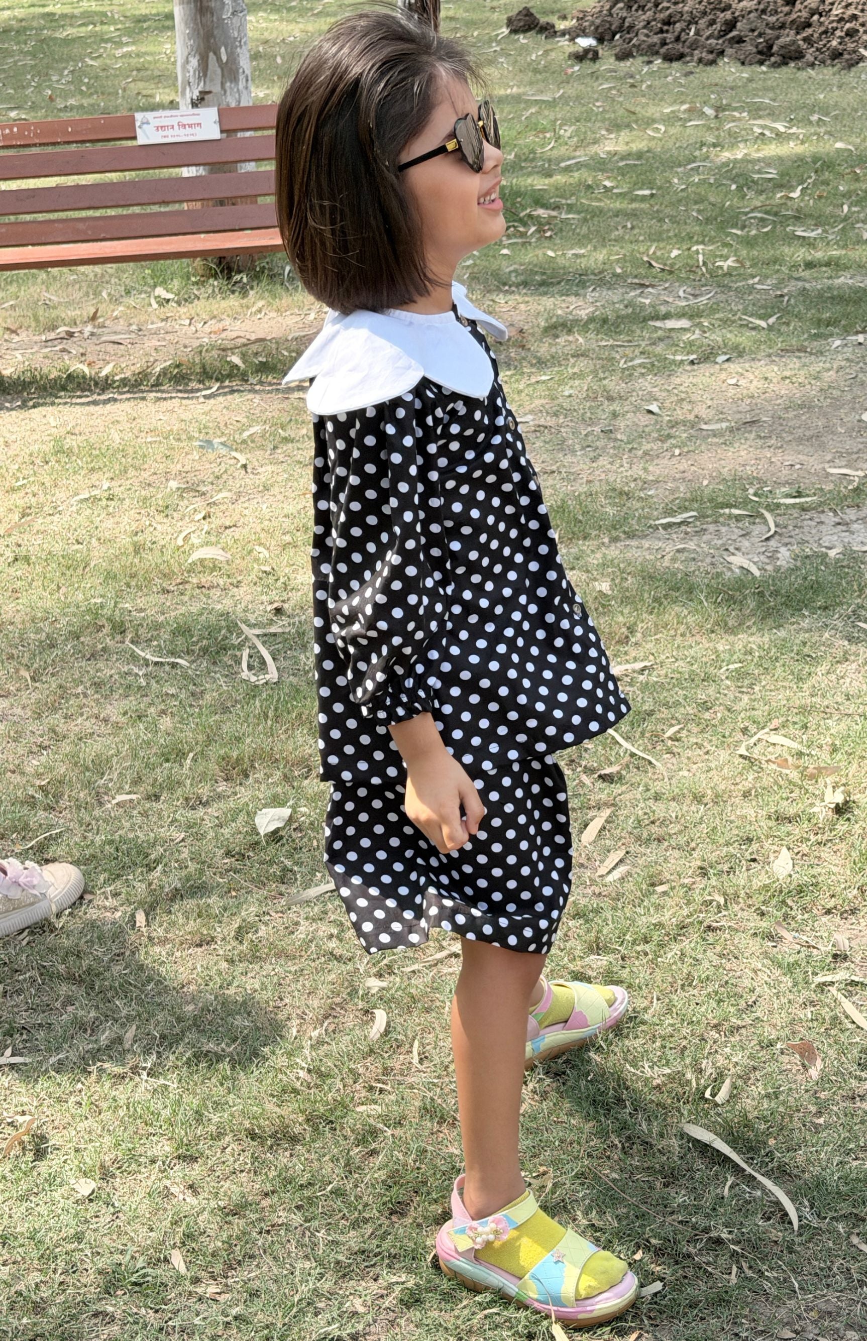 Midnight Polka Co-ord Set