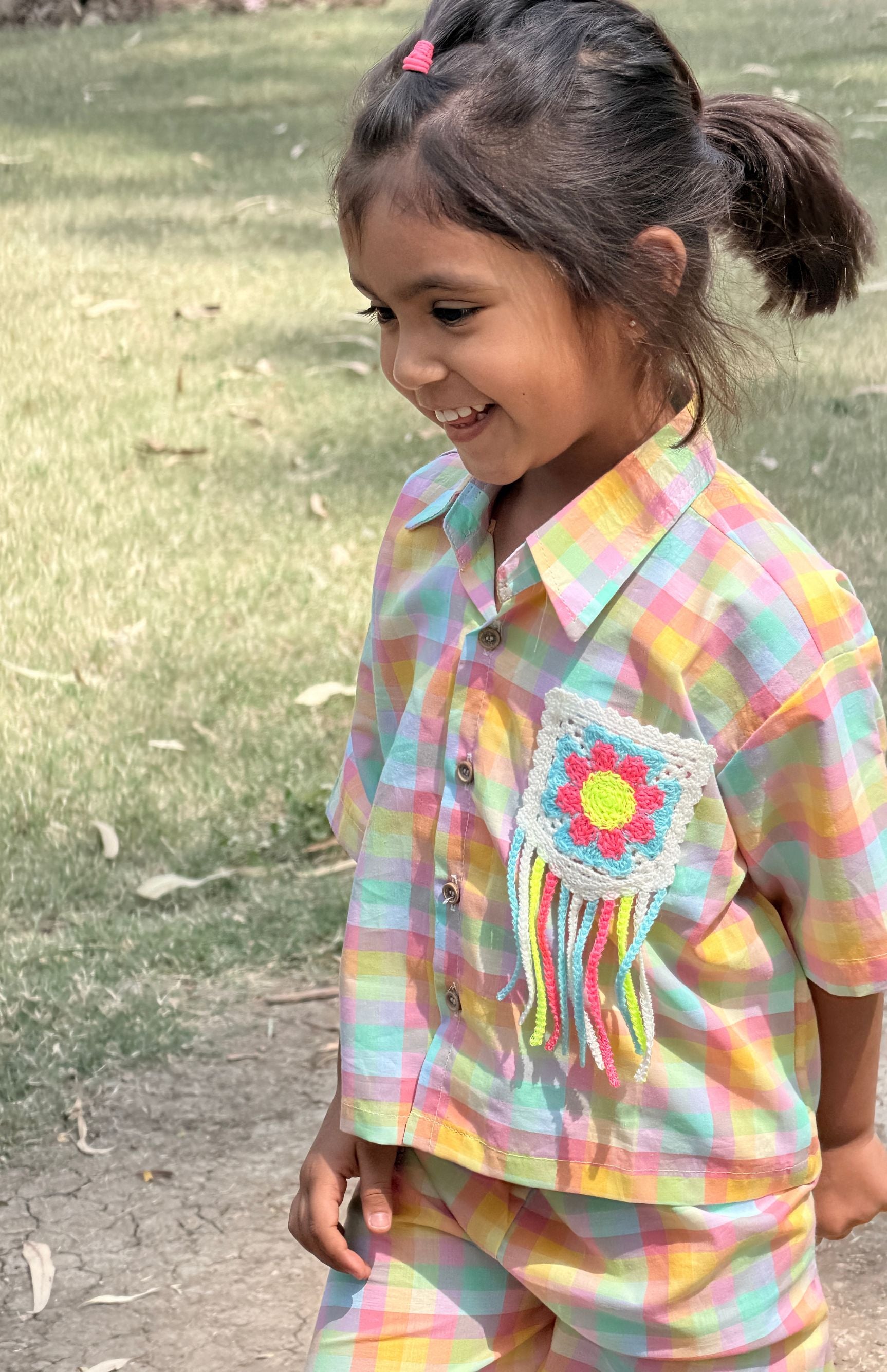 Candy Checks Crochet Co-ord Set