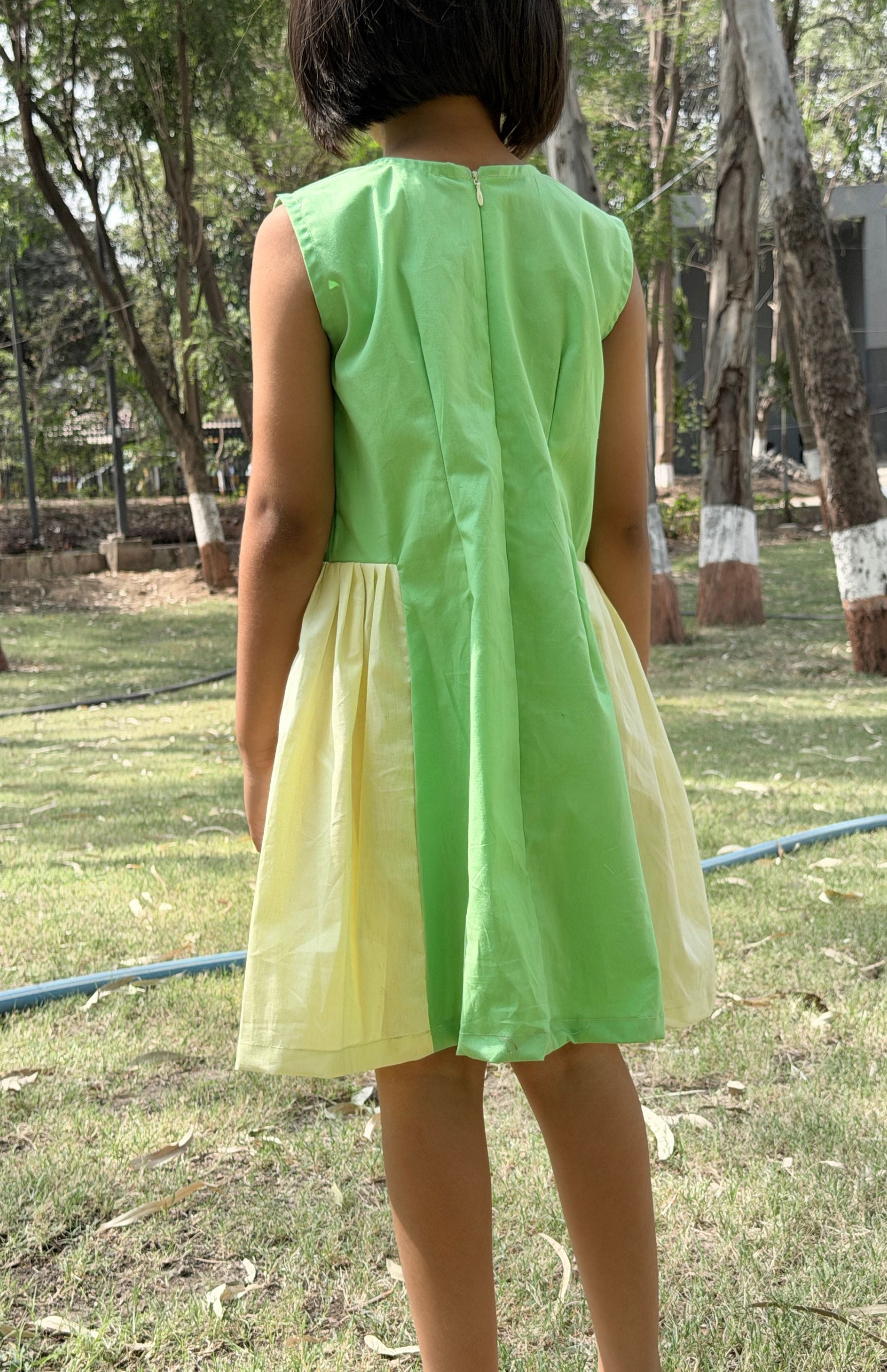 Sunshine Bloom Handpainted Dress