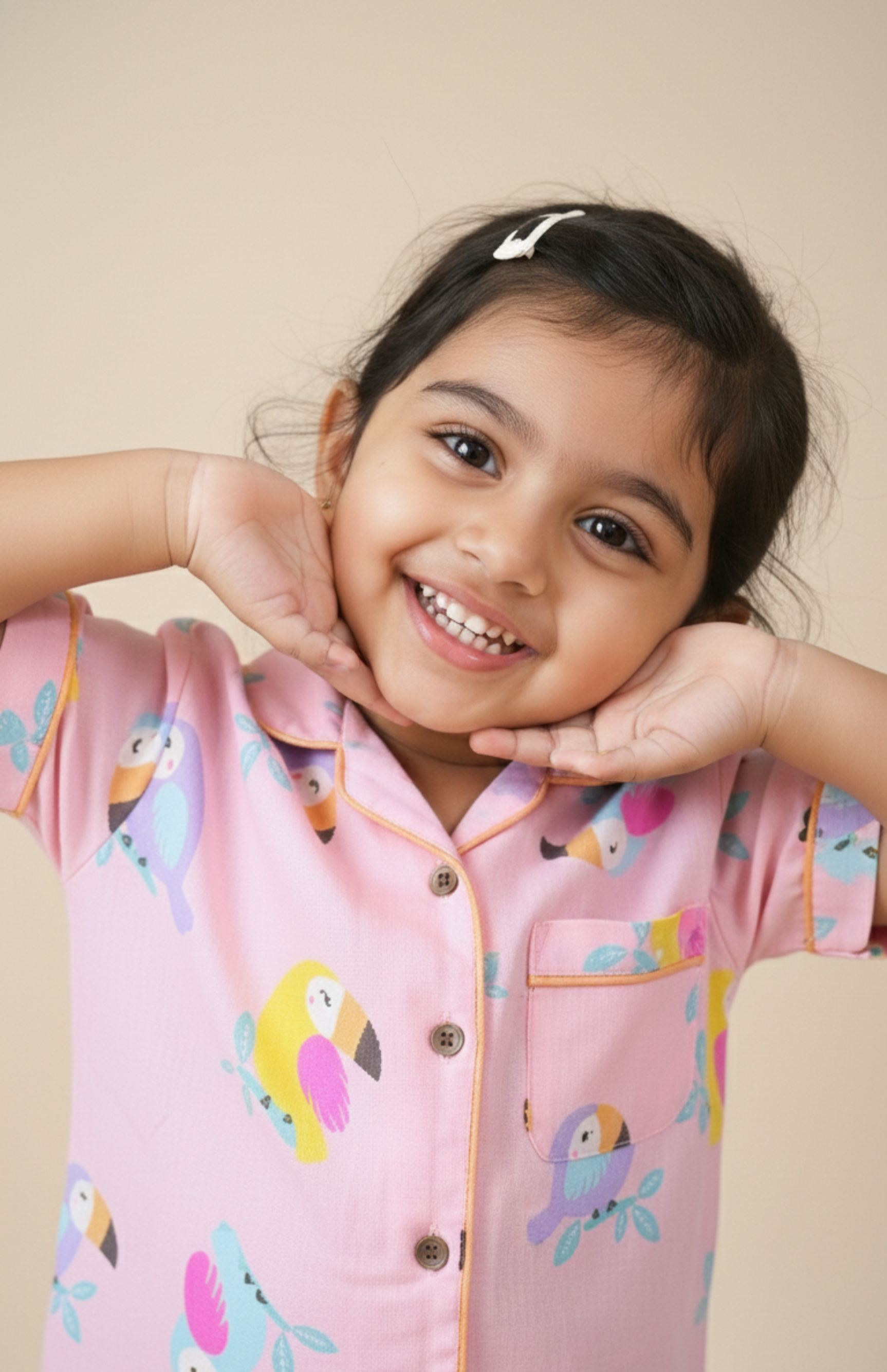 Pink Toucan Pajama Set