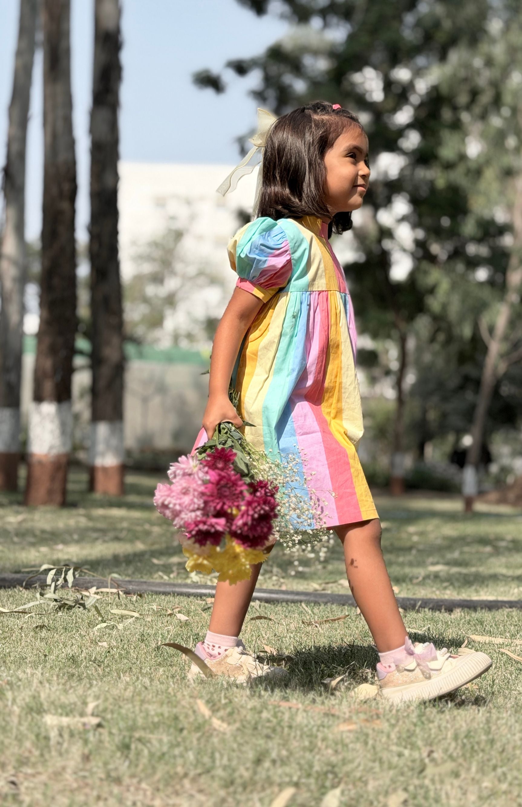 Rainbow Bloom Dress