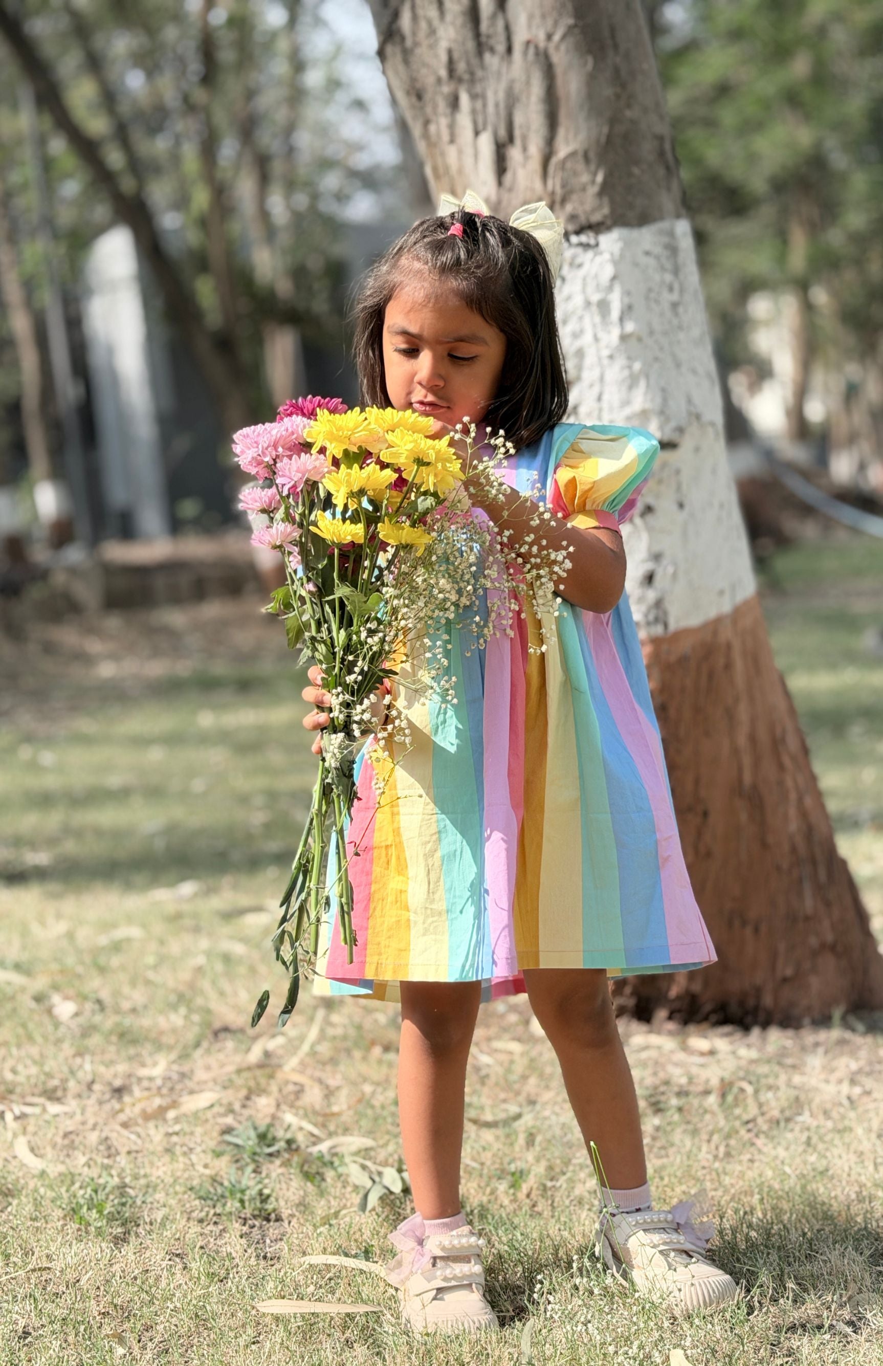 Rainbow Bloom Dress
