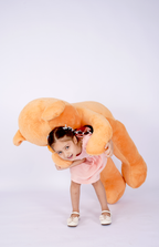 Peach Flutter Daisy Dress