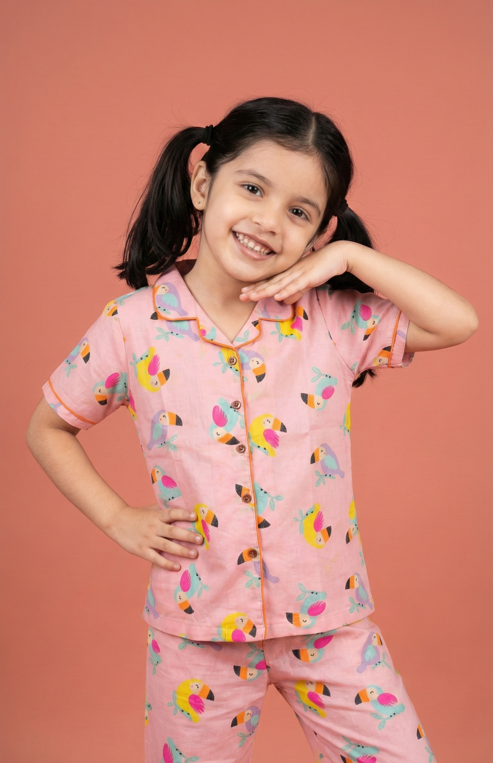 Pink Toucan Pajama Set