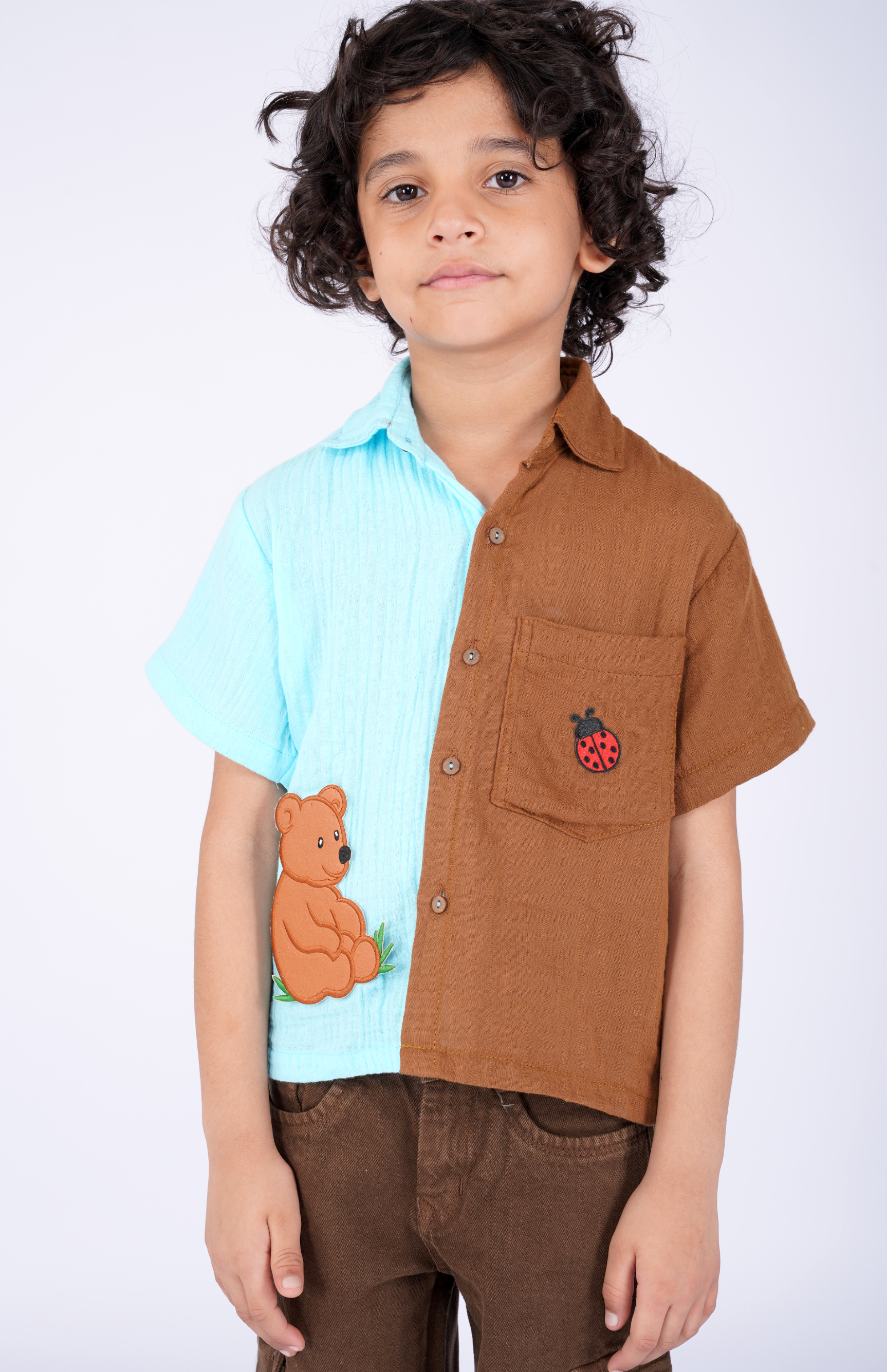 Bear and Ladybug Dual tone Shirt