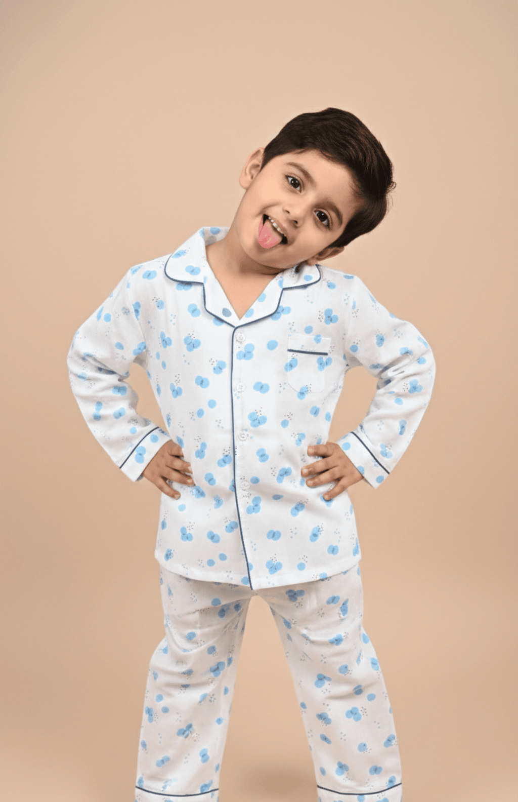 Blue Bloom Pajama Set