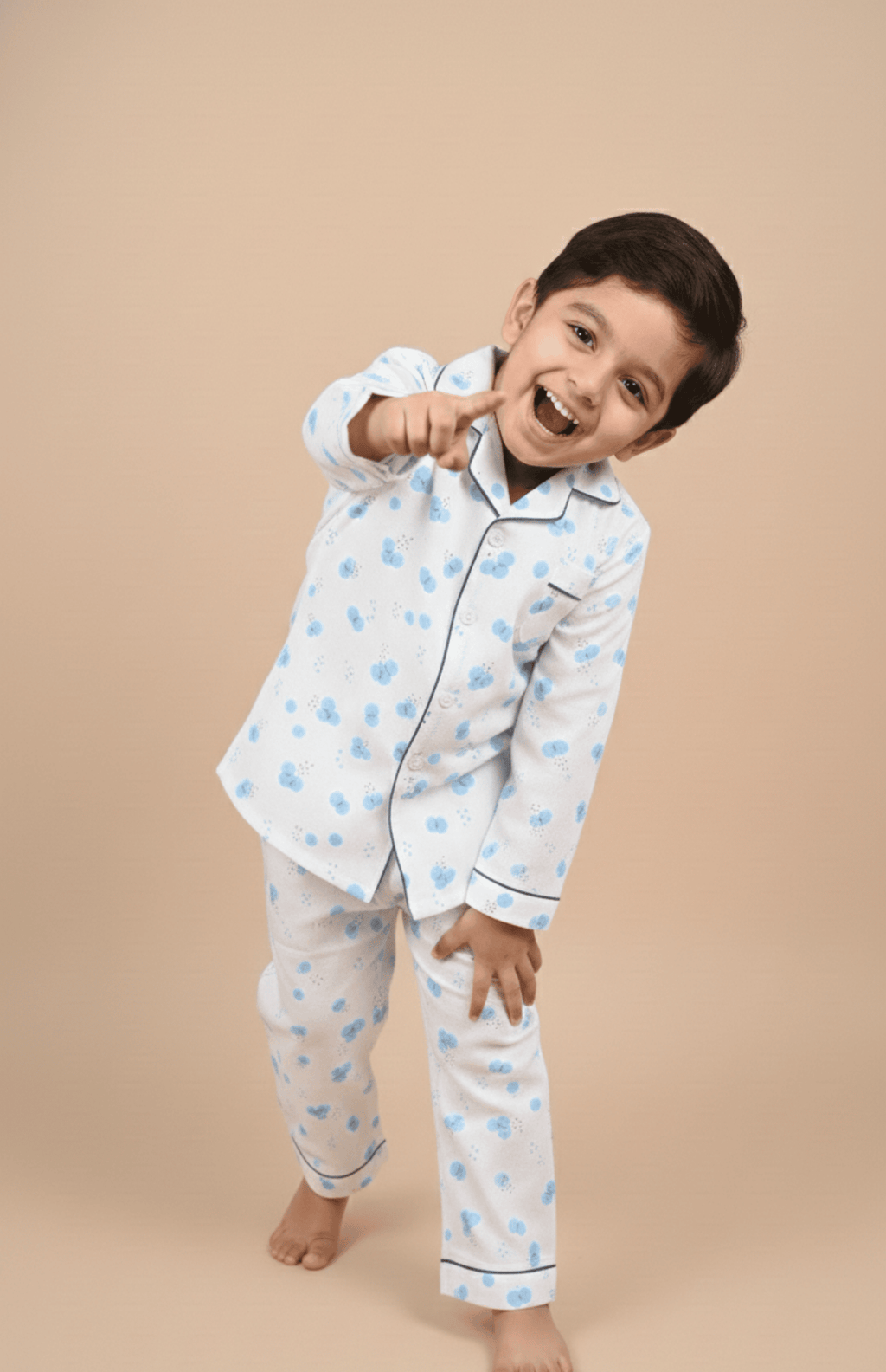 Blue Bloom Pajama Set
