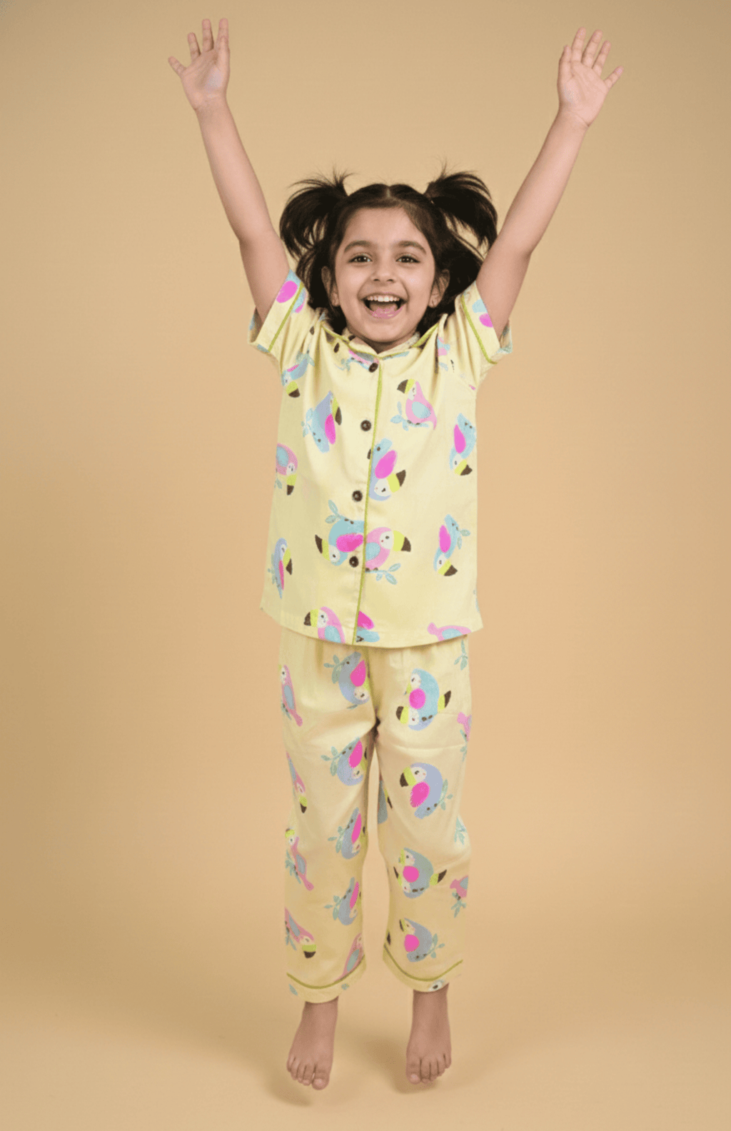 Butter Toucan Pajama Set