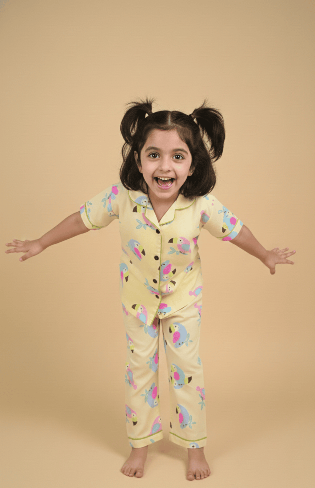 Butter Toucan Pajama Set