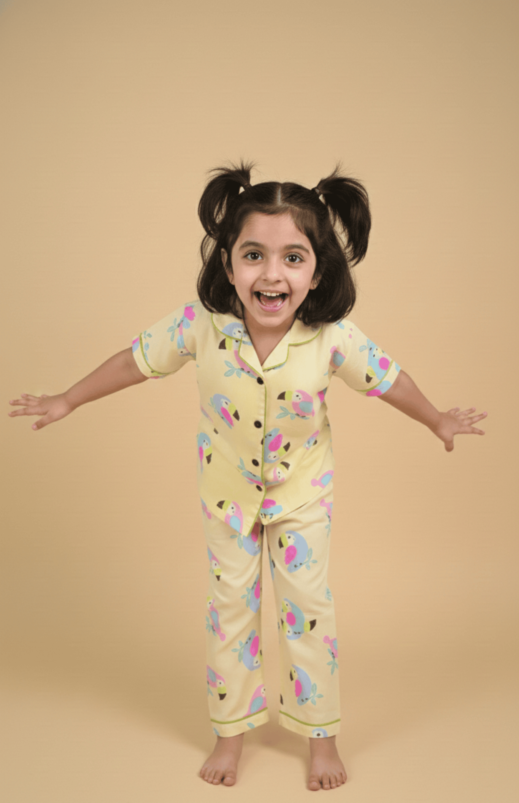 Butter Toucan Pajama Set