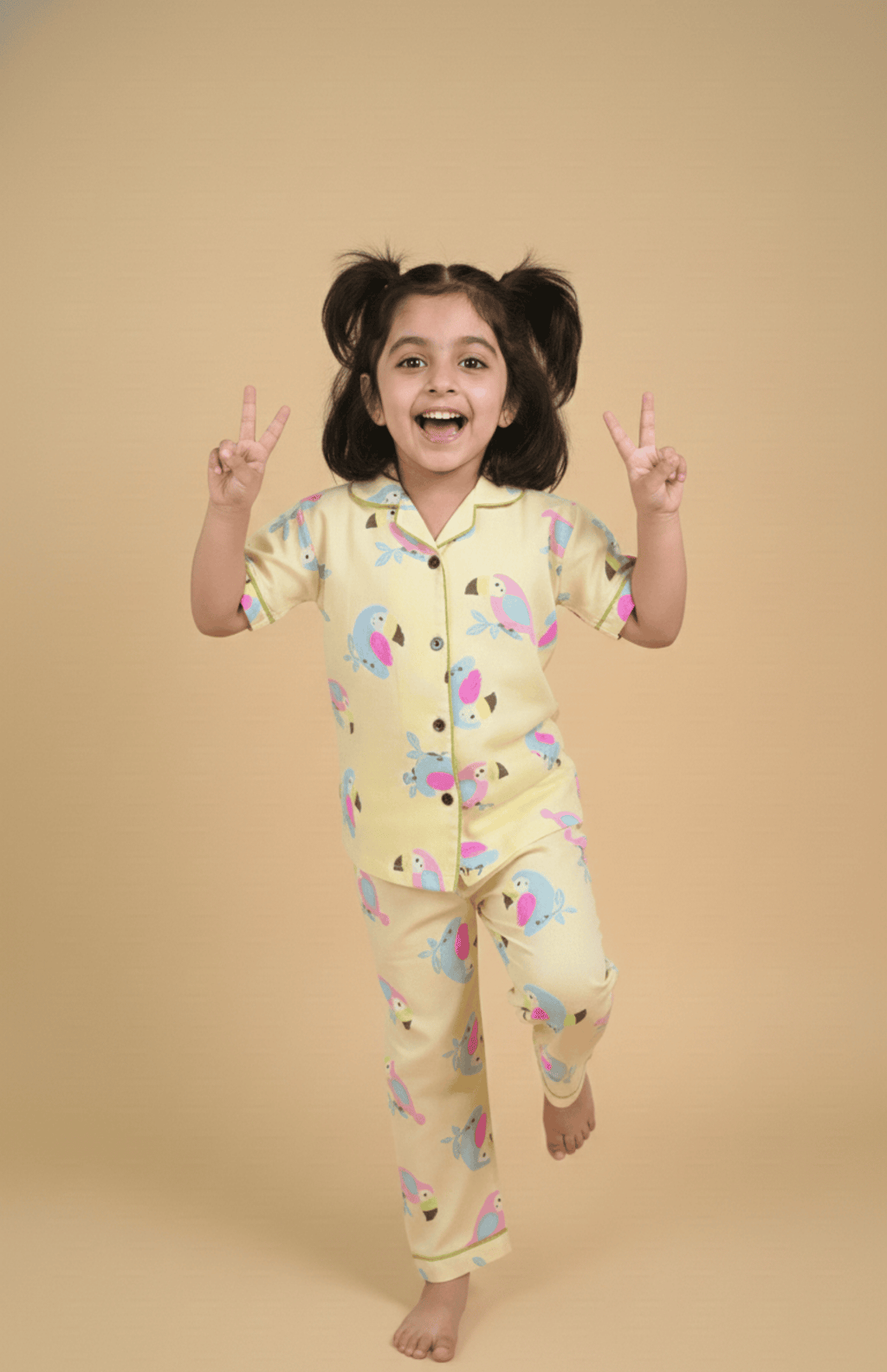 Butter Toucan Pajama Set